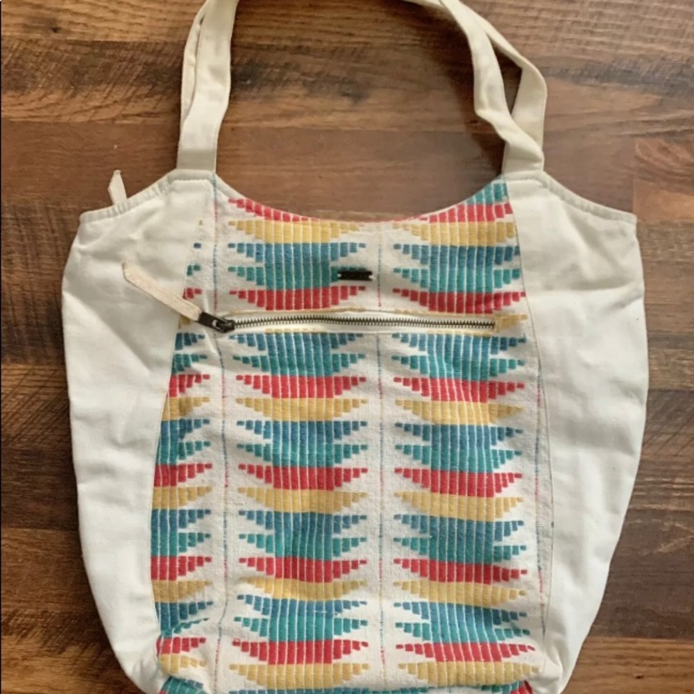 Roxy woven canvas purse/tote bag
